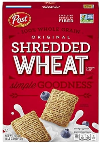 shredded wheat low potassium cereal