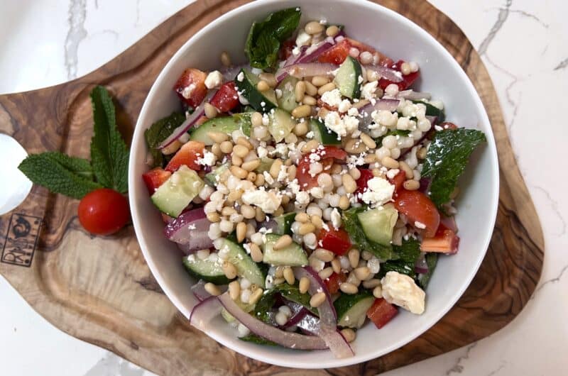 Israeli Couscous Low Sodium Greek Salad