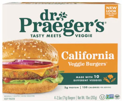 package of dr praegers california veggie burger for ckd 2025