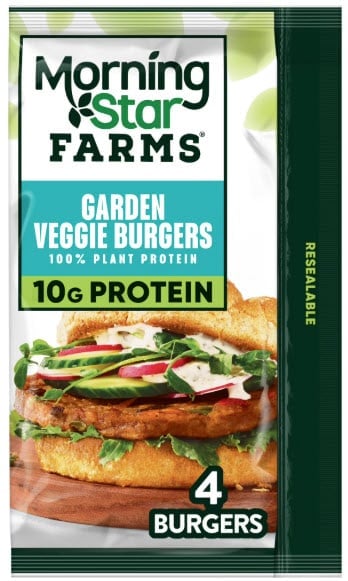 package of morningstar farms lower sodium garden veggie burgers for CKD