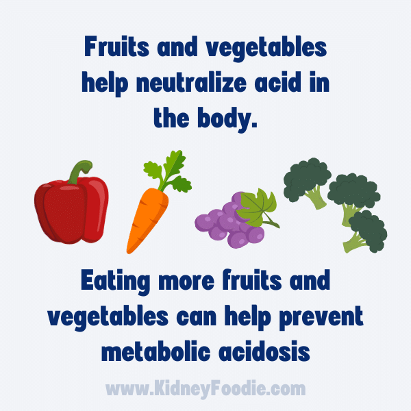  fruits and vegetables help neutralize acid in the body