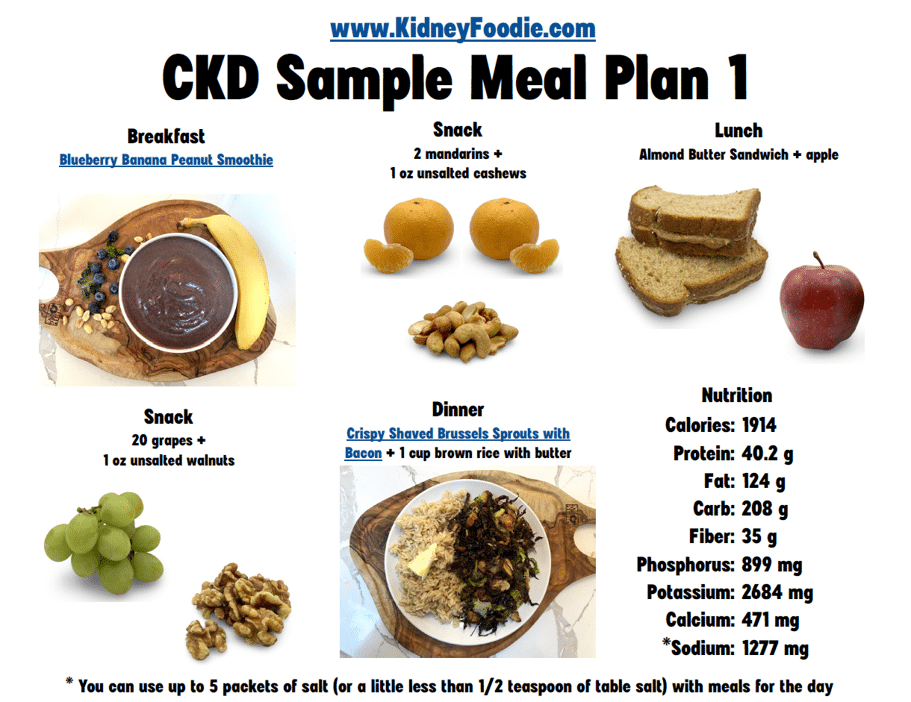 ckd sample meal plan