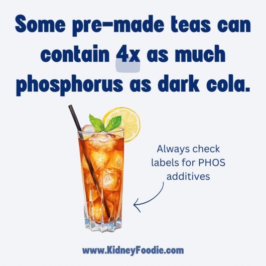 phosphorus additives in tea