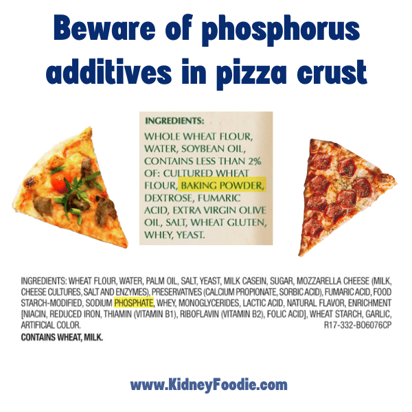phosphorus additives in pizza crust